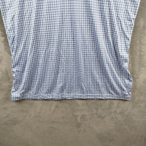 NWOT Collars And Co Dress Collar Polo Mens 2XL TALL Blue Tattersall Check Golf - Picture 4 of 11